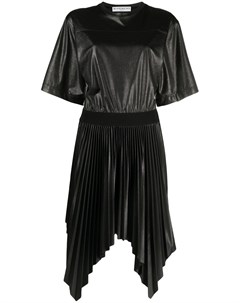 Плиссированное платье с асимметричным подолом Givenchy