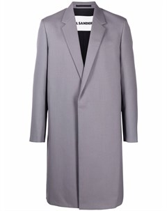 Однобортное пальто с потайной застежкой Jil sander