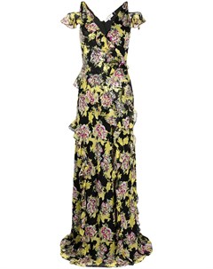 Платье макси с цветочным принтом Dvf diane von furstenberg