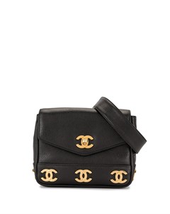 Поясная сумка Triple 1992 го года с логотипом CC Chanel pre-owned