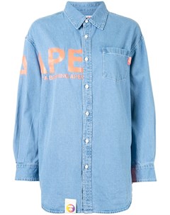 Джинсовая рубашка с логотипом Aape by *a bathing ape®