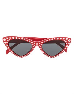Солнцезащитные очки в оправе кошачий глаз с заклепками Moschino eyewear