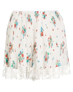 Плиссированная юбка с цветочным принтом Paco rabanne