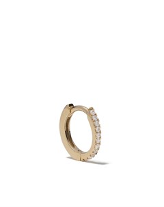 Золотая серьга кольцо Margot с бриллиантами White bird