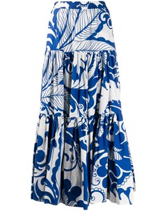 Расклешенная юбка Marea Blu с принтом La doublej