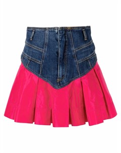 Двухцветная джинсовая юбка Pinko