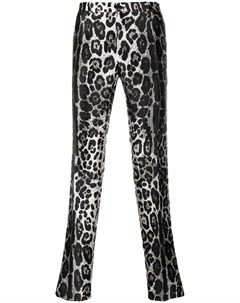 Прямые брюки с леопардовым принтом Dolce&gabbana