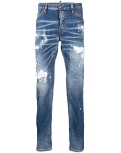 Узкие джинсы Icon с эффектом потертости Dsquared2