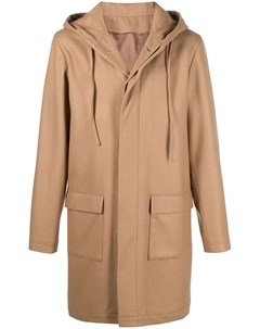 Однобортное пальто с капюшоном Harmony paris