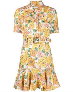 Платье рубашка с цветочным принтом Zimmermann