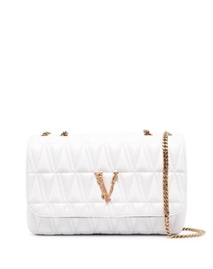 Стеганая сумка на плечо с логотипом Versace