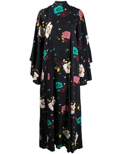 Платье макси с цветочным принтом и длинными рукавами La doublej