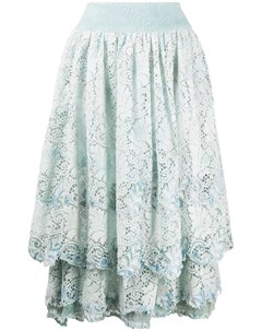 Многослойная юбка миди 1990 х годов со сборками A.n.g.e.l.o. vintage cult
