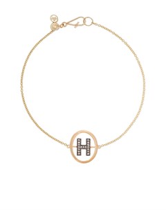 Золотой браслет с инициалом H и бриллиантами Annoushka