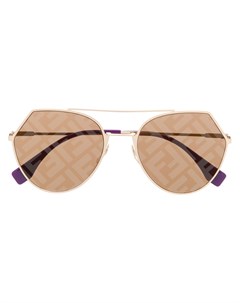Массивные солнцезащитные очки с логотипом FF Fendi eyewear