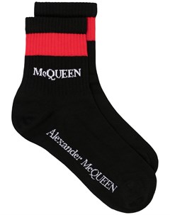 Носки с контрастными полосками и логотипом Alexander mcqueen