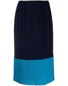 Двухцветная юбка миди 1980 х годов Yves saint laurent pre-owned