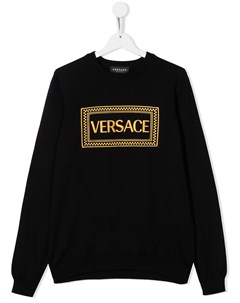Толстовка с вышитым логотипом Versace kids