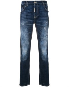 Выцветшие прямые джинсы Philipp plein