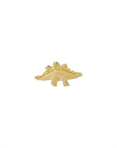 Серьга гвоздик Teeny Tiny Stegosaurus из желтого золота Alex monroe