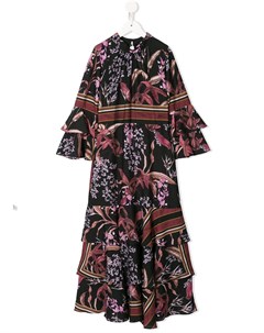 Платье с цветочным принтом Marchesa notte mini