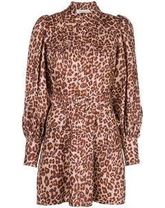 Платье рубашка с леопардовым принтом Zimmermann