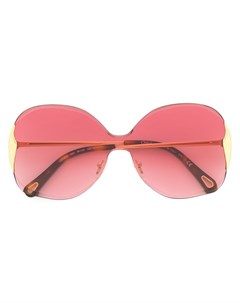 Массивные солнцезащитные очки Chloé eyewear