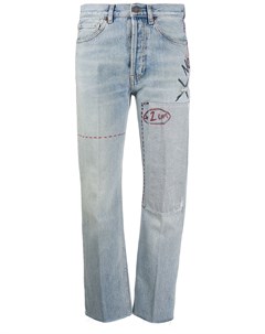 Укороченные джинсы с принтом Cool t.m