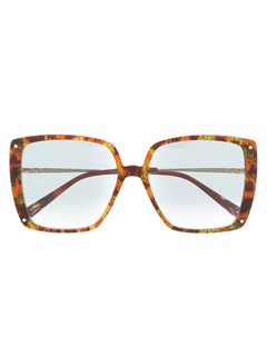 Солнцезащитные очки в массивной оправе с абстрактным принтом Missoni eyewear