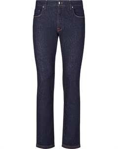 Узкие джинсы с контрастным карманом Fendi
