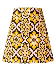 Короткая юбка с винтажным принтом La doublej