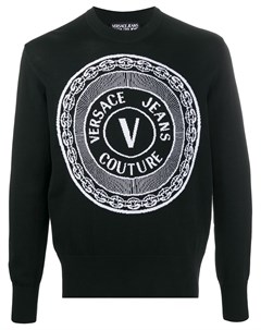Толстовка с нашивкой логотипом Versace jeans couture