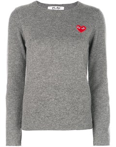 Пуловер с нашивкой в форме сердца Comme des garçons play