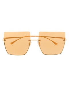 Солнцезащитные очки с затемненными линзами в квадратной оправе Fendi eyewear