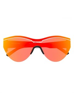 Светоотражающие солнцезащитные очки в круглой оправе Balenciaga eyewear