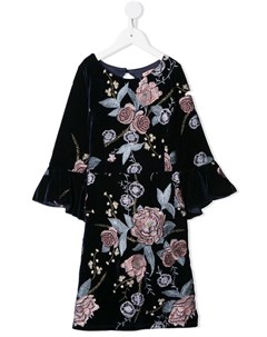 Платье с цветочной вышивкой Marchesa notte mini