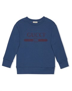 Толстовка с длинными рукавами и логотипом Gucci kids