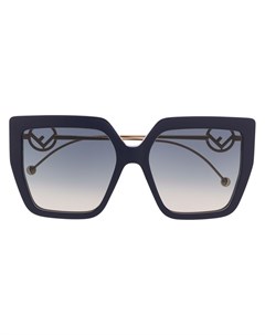 Солнцезащитные очки в массивной оправе с логотипом Fendi eyewear