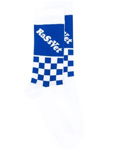 Клетчатые носки с логотипом Paccbet