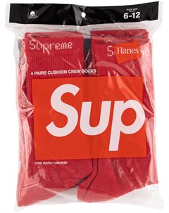 Носки с вышитым логотипом Supreme