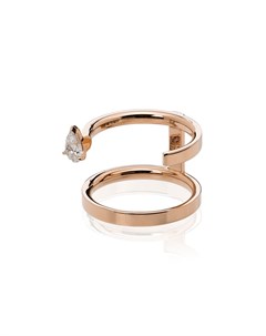 Кольцо Serti Sur Vide из розового золота с бриллиантом Repossi