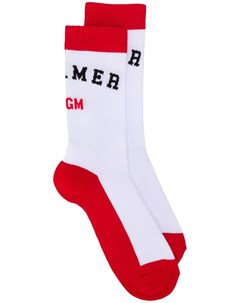 Трикотажные носки вязки интарсия Msgm