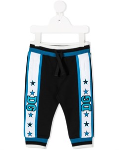 Спортивные брюки с вышитым логотипом Dolce & gabbana kids