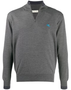 Пуловер с вышитым логотипом Etro