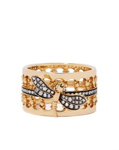 Кольцо Dragonfly из желтого золота с бриллиантами Annoushka