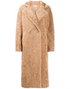 Двубортное пальто из искусственной овчины P.a.r.o.s.h.
