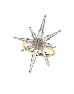 Кольцо Hera из желтого золота с бриллиантами и топазами Bondeye jewelry