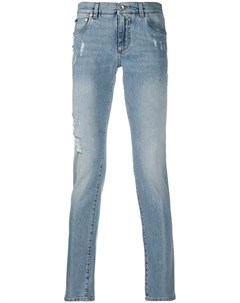 Узкие джинсы с эффектом потертости Dolce&gabbana