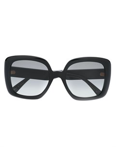 Солнцезащитные очки в квадратной оправе с отделкой Web Gucci eyewear
