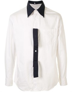 Рубашка с контрастной отделкой Yohji yamamoto pre-owned